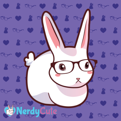 Nerdy Bunny - White
