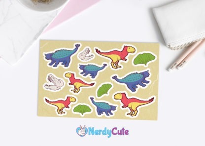 Dinosaur sticker sheet