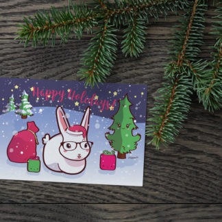 Santa Bunny Card